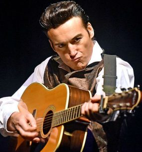Singer Pete Storm as Johnny Cash tribute