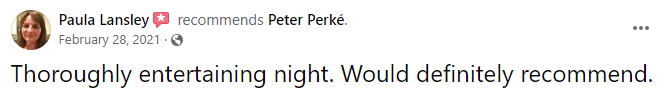 Peter Perke review 3