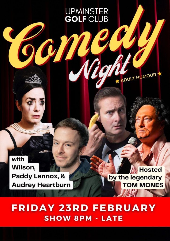 UpminsterGC_Comedy Poster_23rdFeb